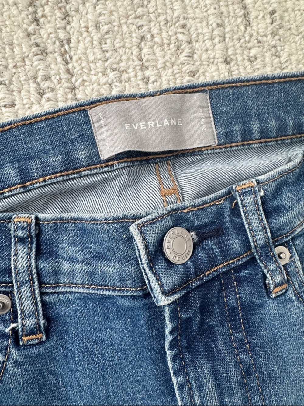 Everlane Women's Slim Fit Blue Jeans - Picture 4 of 5